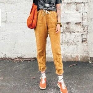 NotPerfectLinen SARAH pants in Amber Yellow in XS